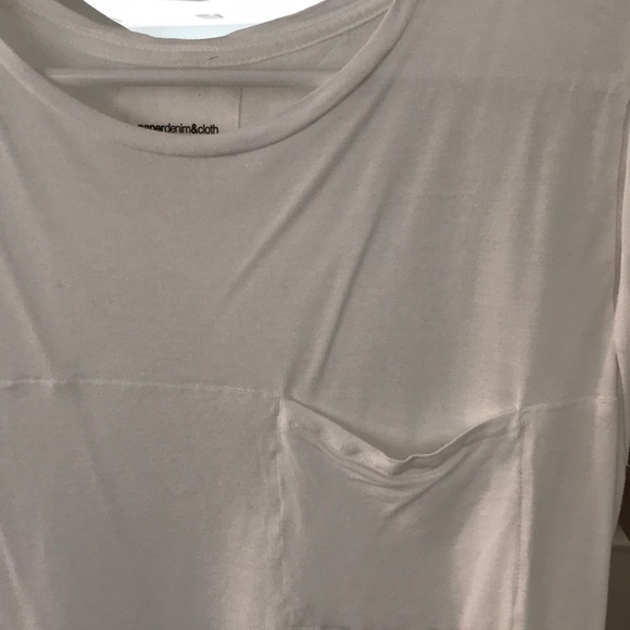 Paper Denim & Cloth White T-Shirt w/ Pocket - Picture 2 of 4